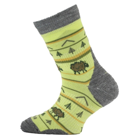 Lasting dětské merino ponožky TJL žlutá
