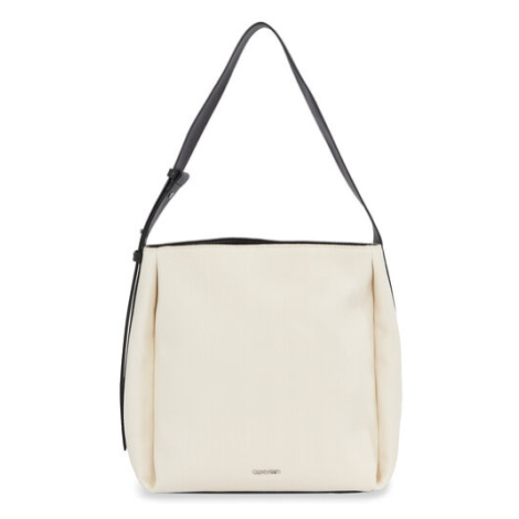 Calvin Klein Kabelka Gracie Bucket Bag_Canvas K60K611665 Écru