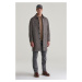 KABÁT GANT WOOL CAR COAT DEEP BROWN