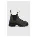 Semišové topánky chelsea Blundstone 2238 dámske, čierna farba, na platforme,