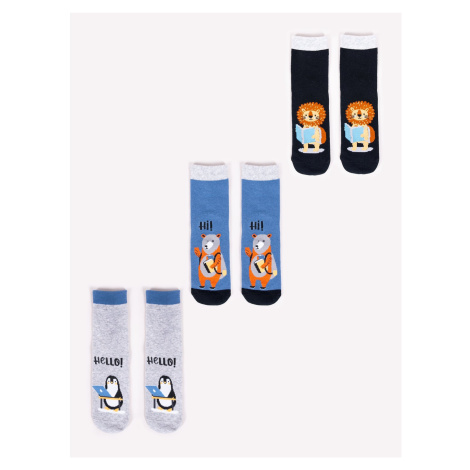 Ponožky Yoclub Yoclub_3Pack_Socks_SKA-0038C-AA00_Multicolour