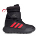 Chlapčenské vysoké zimné topánky ADIDAS Winterplay core black solar red iron metalic