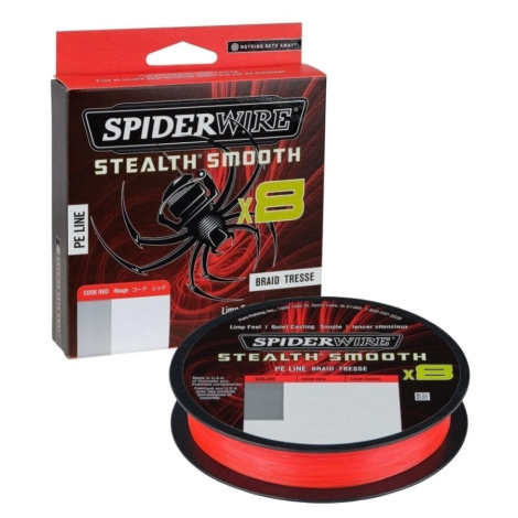 SpiderWire Stealth® Smooth8 x8 PE Braid Code Red 0,07 mm 150 m 6 kg-13 lbs Šnúra