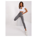 Dark grey melange women's sweatpants