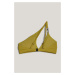 Plavky Karl Lagerfeld Karl Dna Sign One Shoulder Top Acacia Yellow