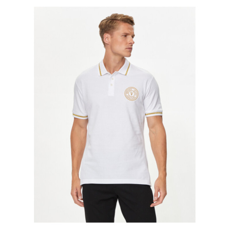 Versace Jeans Couture Polokošeľa 76GAGT02 Biela Regular Fit