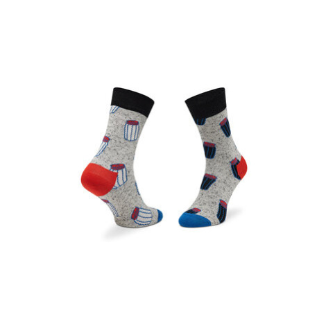 Happy Socks Ponožky Vysoké Unisex SNP01-9700 Sivá