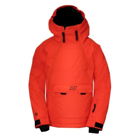 2117 LILLHEM JUNIOR´S JACKET Detská lyžiarska bunda, červená, veľkosť