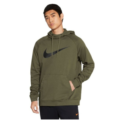 Nike DRY HOODIE PO SWOOSH Pánska tepláková mikina, khaki, veľkosť