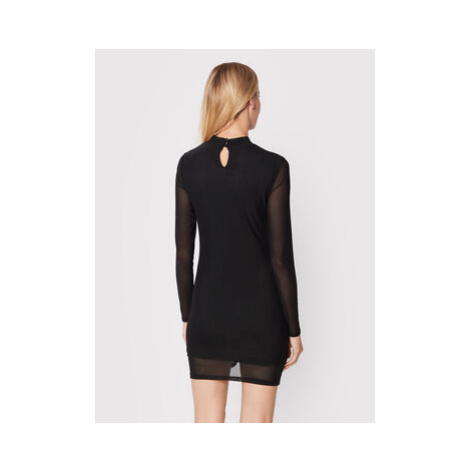 Glamorous Koktejlové šaty TM0609 Čierna Slim Fit