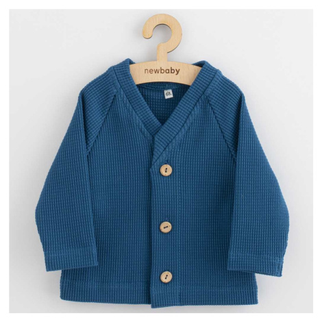 Dojčenský kabátik na gombíky New Baby Luxury clothing Oliver modrý 86 , 20C54995