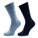 Tommy Hilfiger Súprava 2 párov vysokých pánskych ponožiek 371111 Modrá