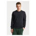 MIKINA GANT REG TONAL SHIELD C-NECK SWEAT BLACK