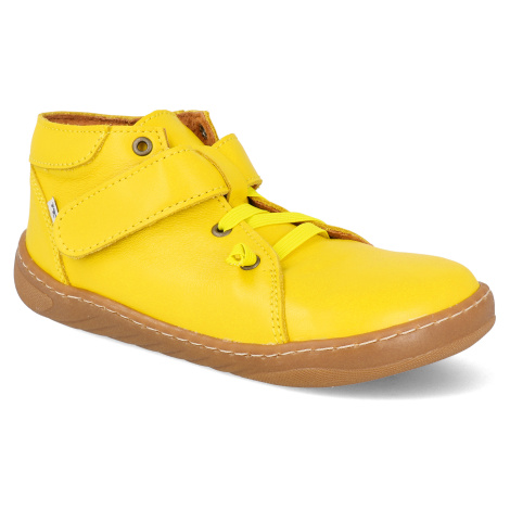Barefoot členkové topánky Pegres - Skinny SBF62 žlté