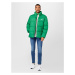 Tommy Jeans Zimná bunda  trávovo zelená / biela