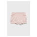 Detské krátke nohavice United Colors of Benetton ružová farba, jednofarebné,