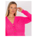 Dámsky sveter LC SW 8022 fluo ružový jedna