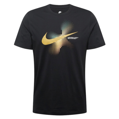 Nike Sportswear Tričko 'SWOOSH'  horčicová / mätová / čierna / biela