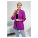 Elegant blazer with lapels dark purple