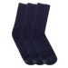 Cornette Premium 3-pak tmavě modré Oblekové ponožky