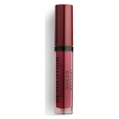 Makeup Revolution  Sheer Brilliant Lip Gloss - 147 Vampire  Lesky na pery Hnedá