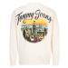 Tommy Jeans Plus Mikina  svetlomodrá / svetlooranžová / čierna / biela