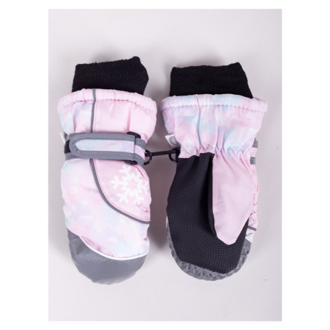 Detské zimné lyžiarske rukavice Yoclub REN-0202G-A110 Pink