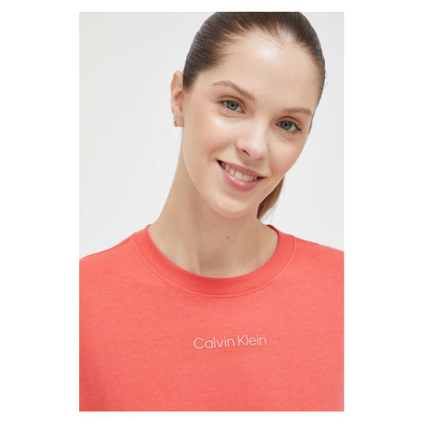 Športové tričko Calvin Klein Performance Essentials oranžová farba
