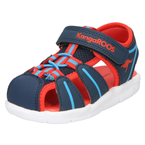 KangaROOS Otvorená obuv 'K-GROBI'  modrá / tmavomodrá / červená