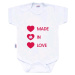 Body s potlačou New Baby MADE IN LOVE 86 , 20C39669