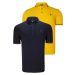 DOUBLE SET T8586 DEWBERRY MEN'S T-SHIRT-NAVY-YELLOW