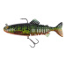 Fox rage gumová nástraha replicant jointed uv fire pike  - 15 cm 60 g