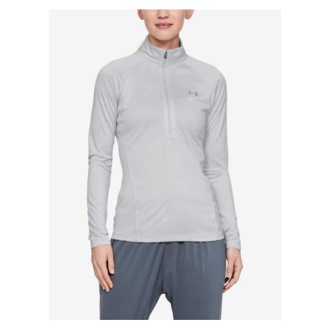 Svetlosivé športové tričko Under Armour Tech 1/2 Zip - Twist