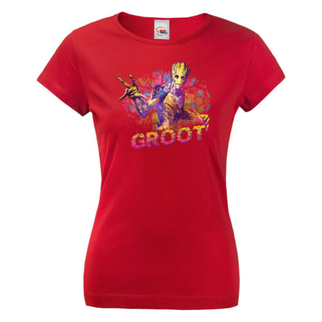 Dámské tričko s potlačou Groot - ideálny darček pre fanúšikov Marvel