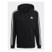 Adidas Mikina Essentials Fleece 3-Stripes Full-Zip Hoodie GK9051 Čierna Regular Fit