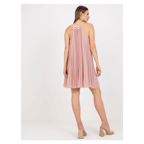 Powder Pink One-Size Summer Dress Without Sleeves