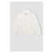 DEFACTO Girl Oversize Fit Polo Neck Sweatshirt