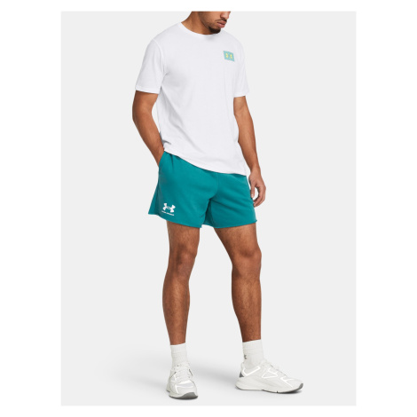 Petrolejové športové kraťasy Under Armour UA Rival Terry 6in Short