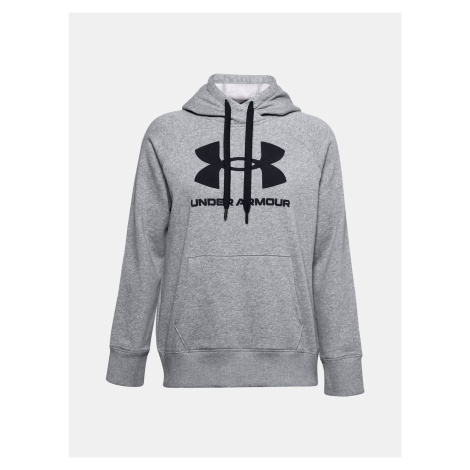 Mikina Under Armour Rival Fleece Logo Hoodie - šedá