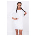 Dress with hood and pockets white