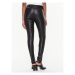 Calvin Klein Kožené nohavice K20K205363 Čierna Slim Fit