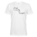 Pánske tričko s rybárskym potlačou s motívom úhora