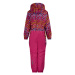 Dievčenský zimný overal COLOR KIDS GIRLS Coverall AOP, AF 10.000,pink peacock