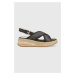Sandále U.S. Polo Assn. GLORY dámske, hnedá farba, na kline, GLORY005D