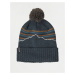 Patagonia Powder Town Beanie Fitz Roy Stripe Knit: Smolder Blue