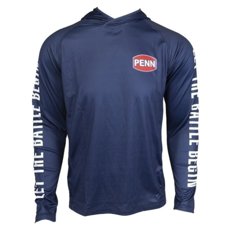 Penn Tričko Pro Hooded Jersey Marine Blue