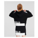 Mikina Karl Lagerfeld Jeans Klj Regular Logo Stripe Hoodie Black