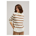 Striped turtleneck sweater