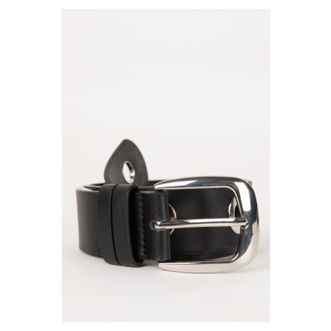 DEFACTO Women's Faux Leather Classic Belt