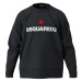 Mikina Dsquared Slouch Fit Sweaters Black